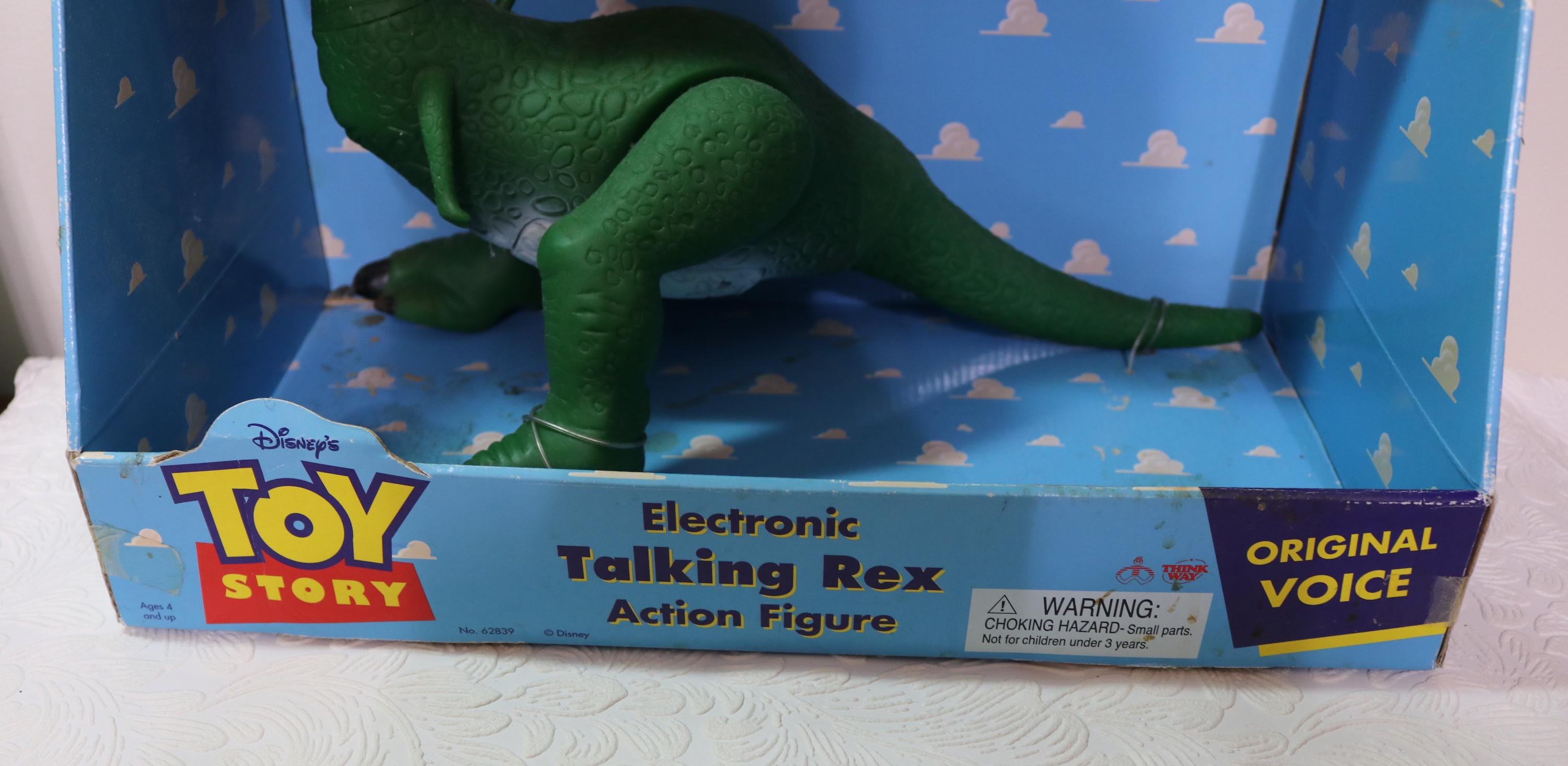 Vintage 1995 Toy Story Talking Rex Action Figure - Original Box - Etsy