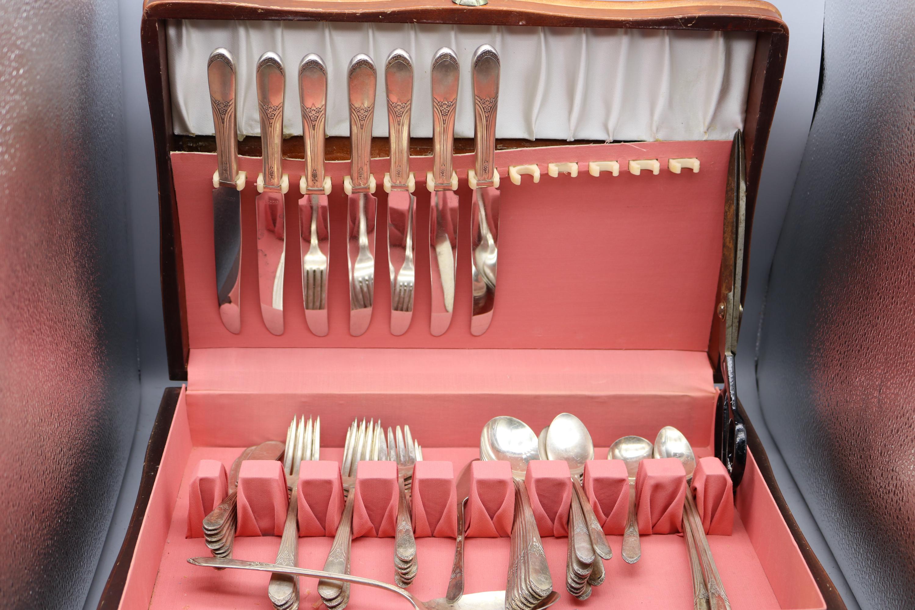 【WM. ROGERS】 ディナーセット 31本 Lady Densmore Vintage 1938 Wm Rogers Silverware Set for 7 - Devonshire Pattern