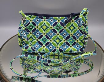 Vera Bradley Quilted Cotton Handbag & Coin Purse - Retired Pattern