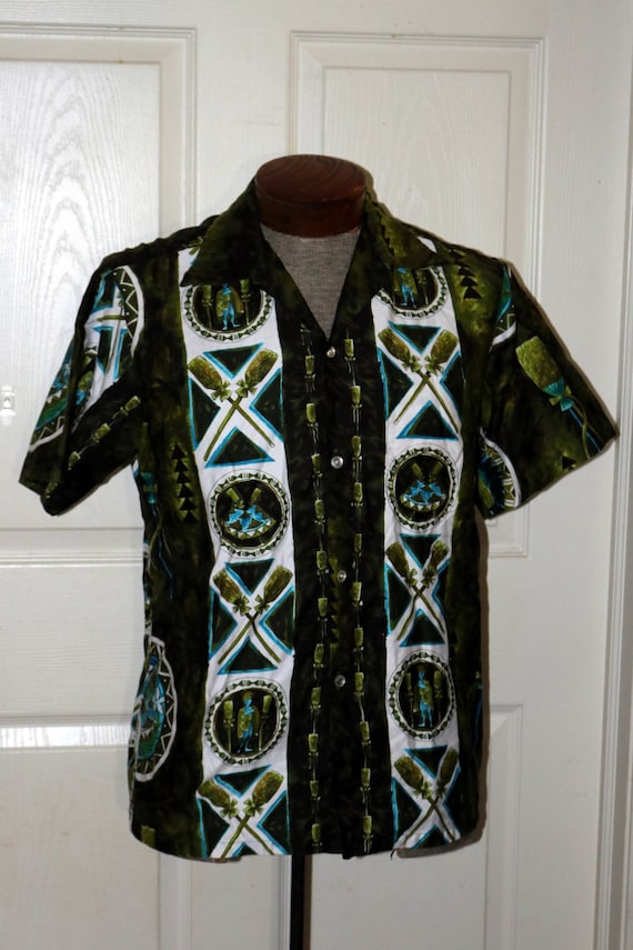 Vintage 1960s Hawaiian Shirt by Tropicana - Mens