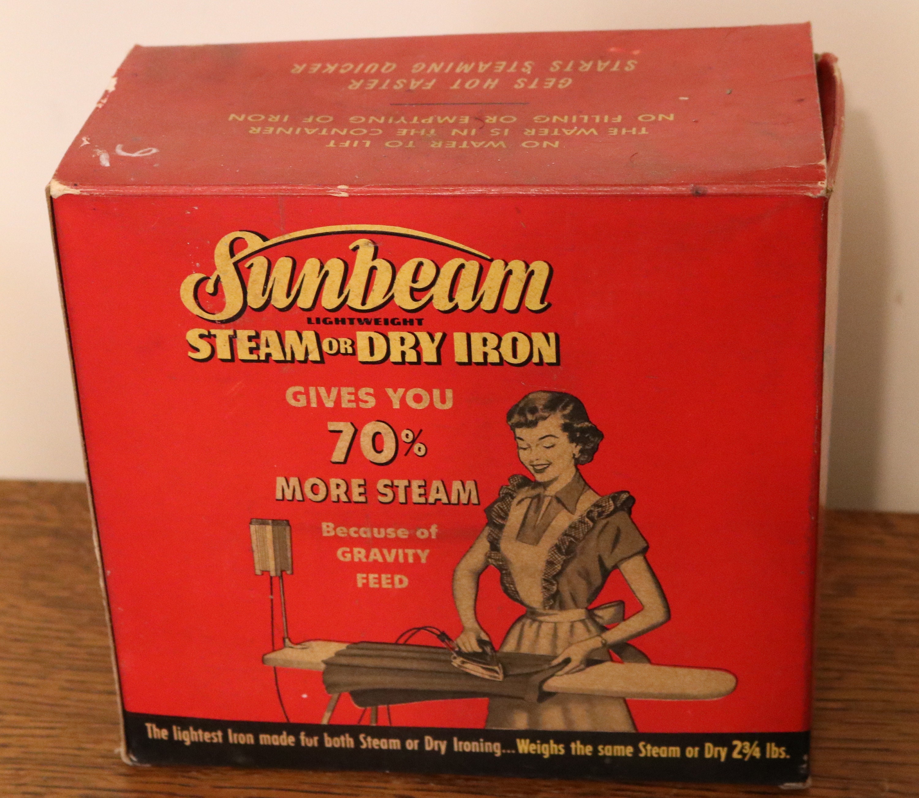 Reserved for Bailey Vintage Sunbeam Steam or Dry Iron With Gravity