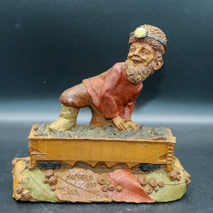 Vintage Tom Clark Gnome &quot;Hopper&quot; 1995 Figurine Train Series - Edition 62