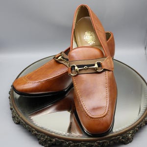 Vintage JB Palamino Bridle Loafers - 1970s NOS Men&#39;s Size 11D