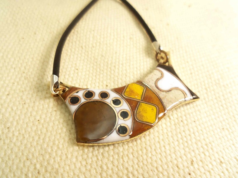 Enamel Pendant Vitreous enamel jewelry cloisonne Etsy