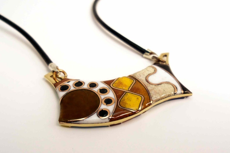 Enamel Pendant Vitreous enamel jewelry cloisonne Etsy