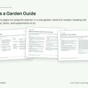 Garden Planner Spreadsheet | Vegetable Planting Calendar by Zone, Square Foot & Seed Starting Schedule | Google Sheets, Excel image 6