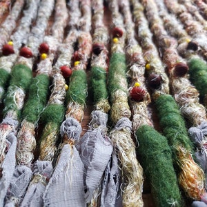 SE(single ended) Lichen dreads, green dread, grey dreads, dread bead, woodland, boho, rasta, viking dreads