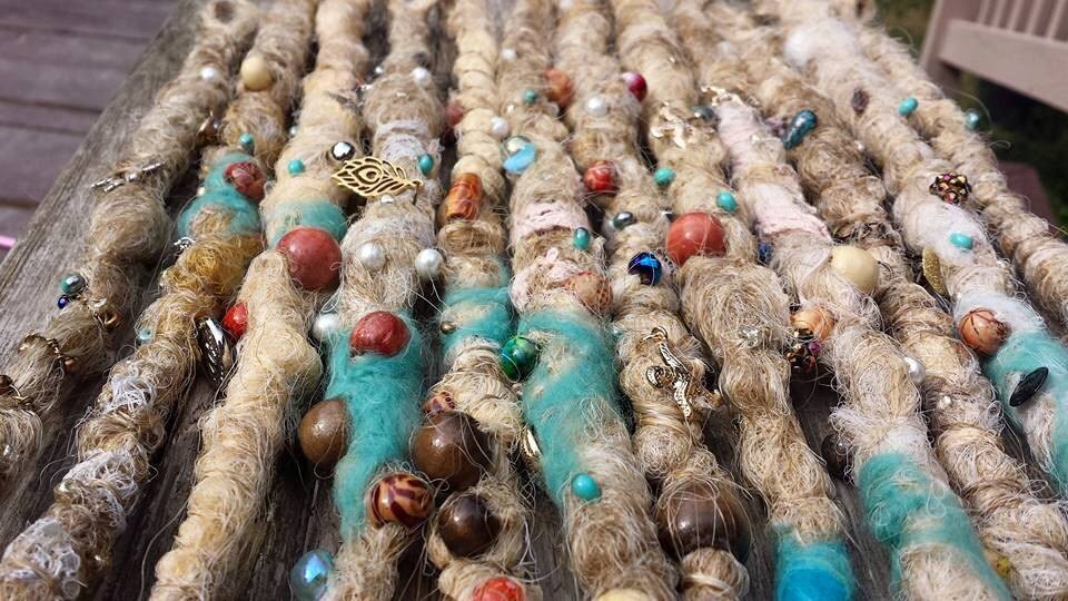 MADE TO ORDER single ended long blonde pirate dread, single ended, 1 dread, pirates of the Caribbean, bohemian dreads, boho dreads