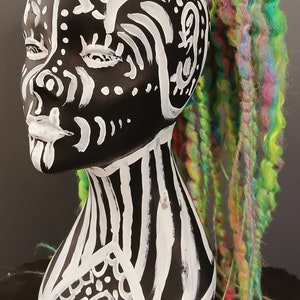 Dolly lox hairfalls, Cyberpop , neon hairfalls, pastel hairfalls, cyberlox, dreadfalls, UV reactive, neon, rave braids, hair falls, tie in