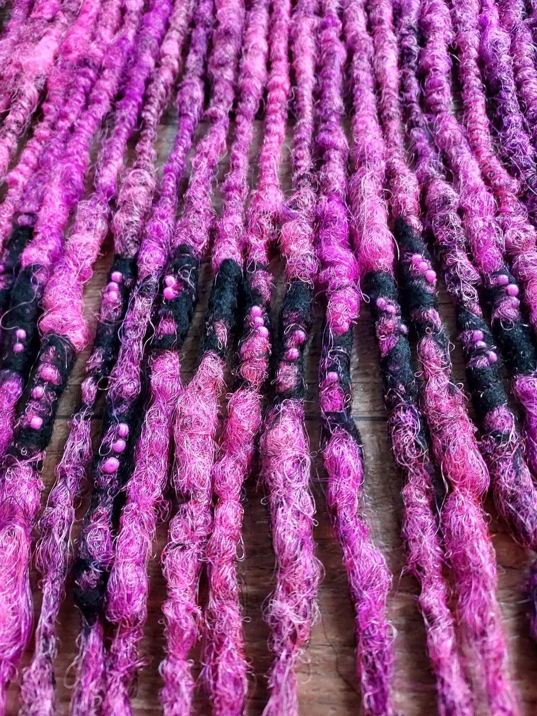 SE single Endedblack Pink Dreads ,pink Dreads, Black Dreads, Kpop