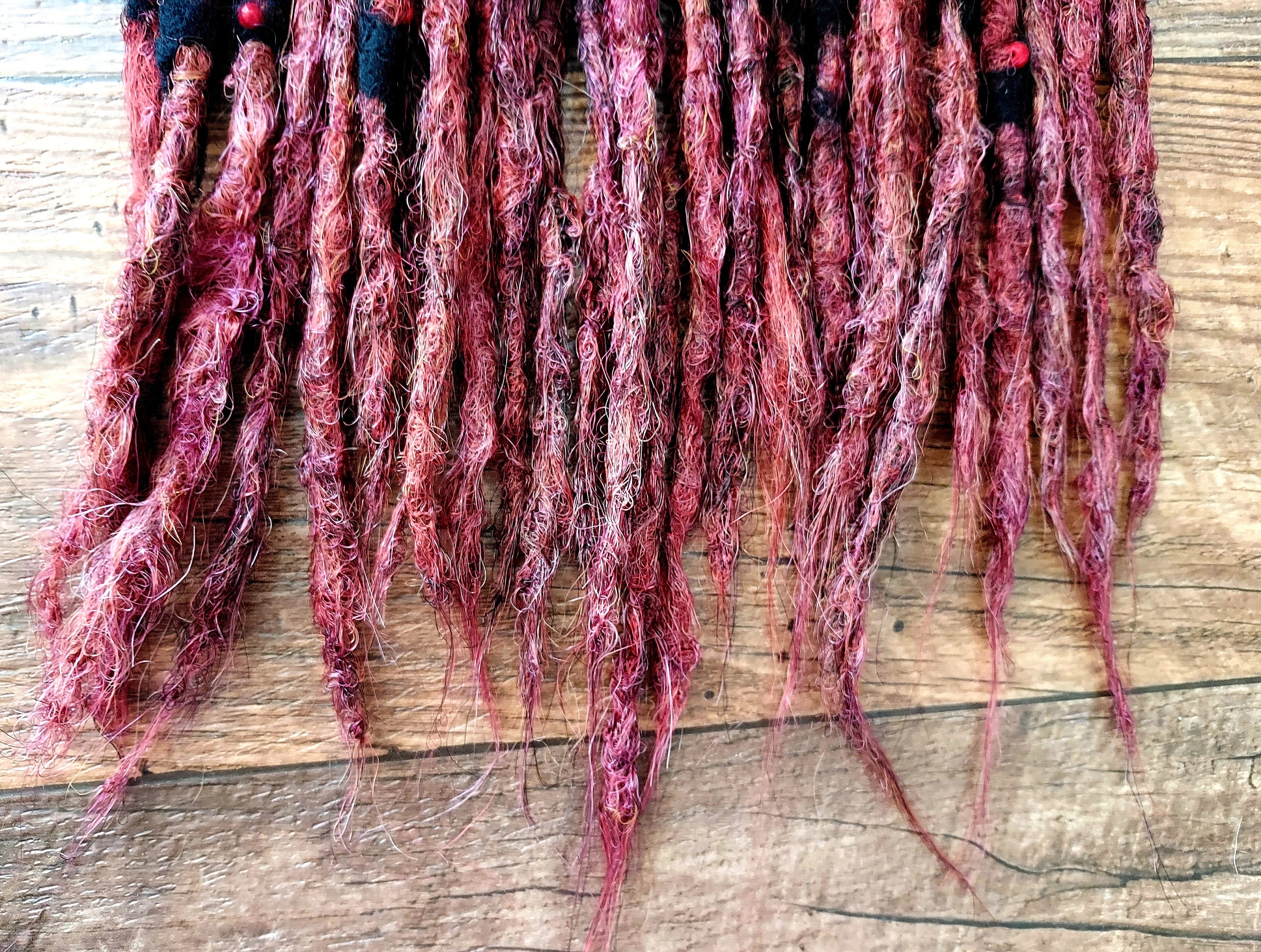 Dread Rune Se(single Ended) Fire Rune Dreads, Red Dread, Synthetic Dreads, Dread ...