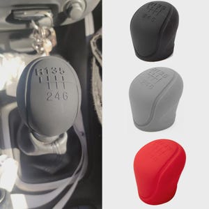 Manual Gear Shift Knob Cover, Silicone 5 6 Speed Gear Shift Protector, Non Slip Gear Stick Grip, Car Interior Accessory, Shift Handle Cover