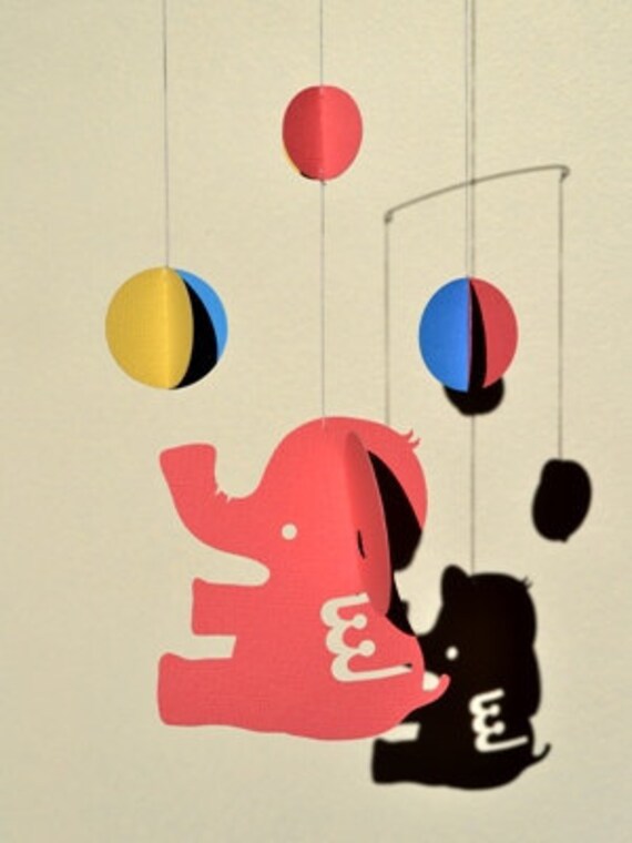 Items similar to Elephant Mobile for children, boy, girl, kids room