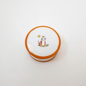 Baby tooth box - the orange cat