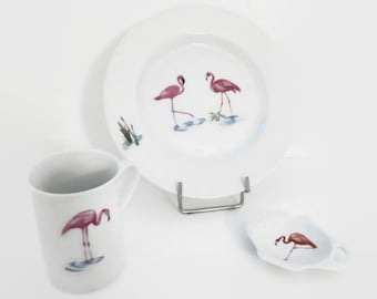 Frühstückspaket die flamingos rosa