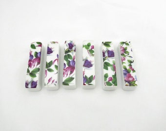 knife holder purple fuchsias