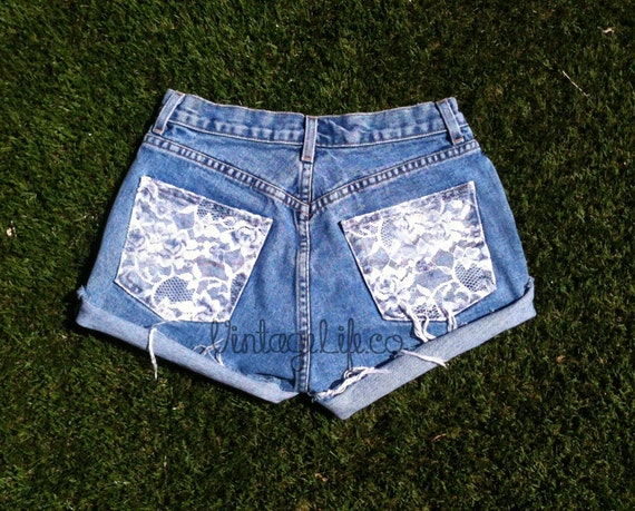 vintage high waisted jean shorts