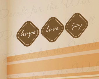 Esperanza amor alegría amor dormitorio matrimonio familia boda sala vinilo decorativo cotización etiqueta de la pared rotulación decoración pegatina decoración L23