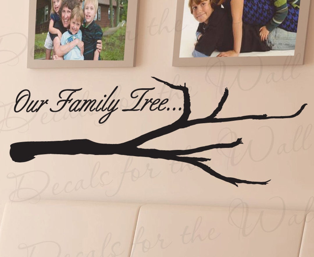 Our Family Tree Love Home Picture Frames Adhesive Vinyl Wall Etsy