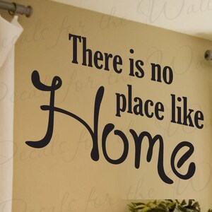 Allí no hay lugar como hogar amor familiar sala citar etiqueta decoración pared grande diciendo Letras etiqueta gráfica del vinilo Decor H05