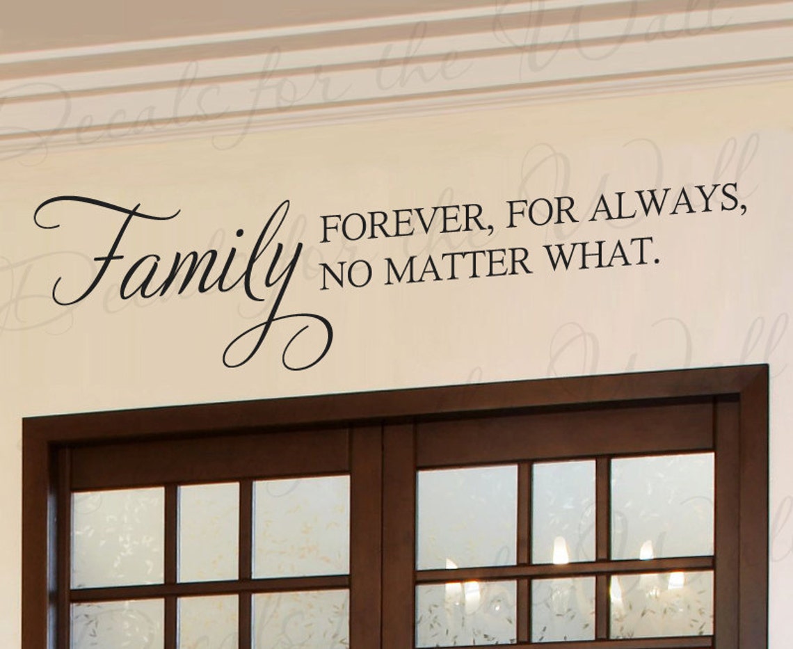 Family Forever for Always No Matter What Home Frames Wall - Etsy