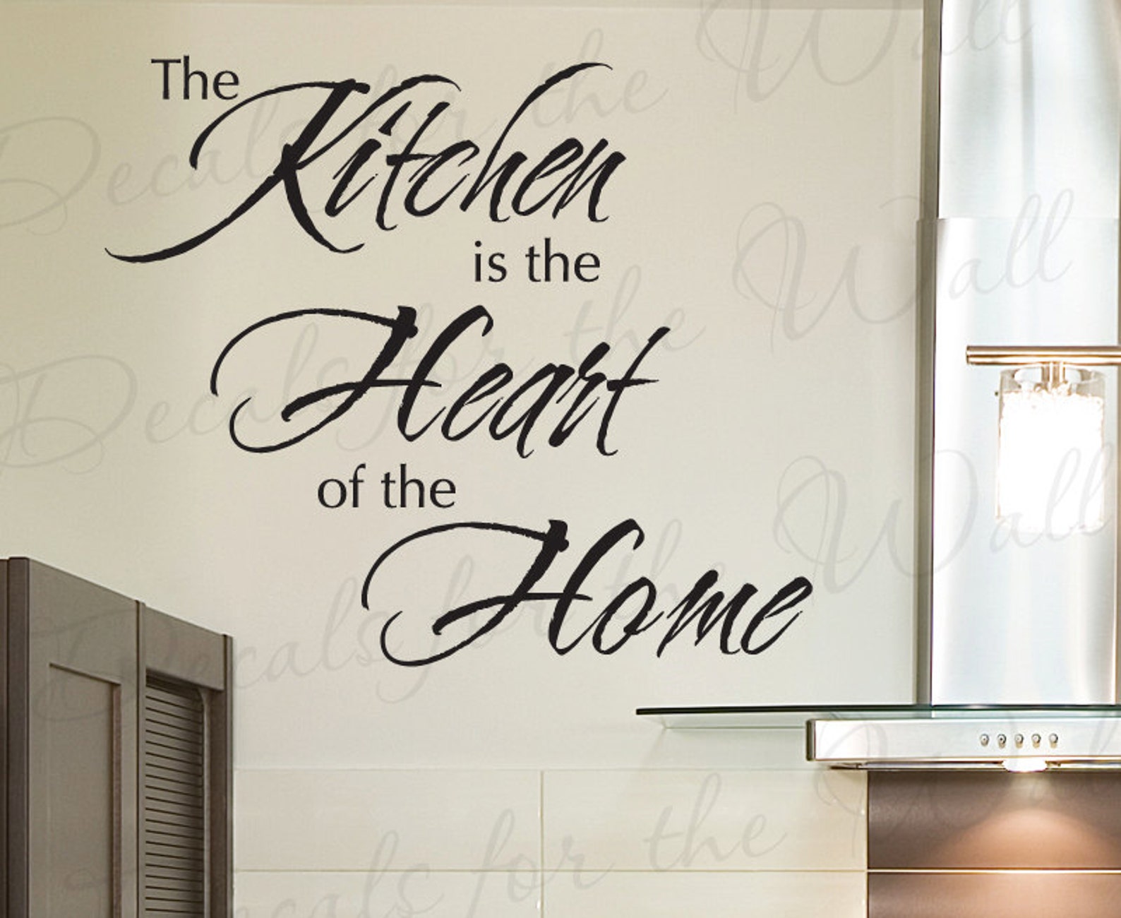 The Kitchen Heart Home Dining Room Mom Mother Vinyl Sticker Art Large ...