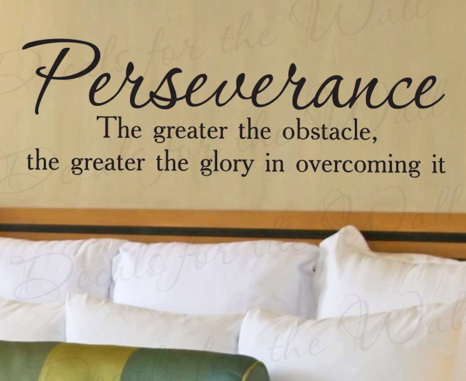 Perseverance Greater Obstacle Glory Office Inspirational Vinyl - Etsy 