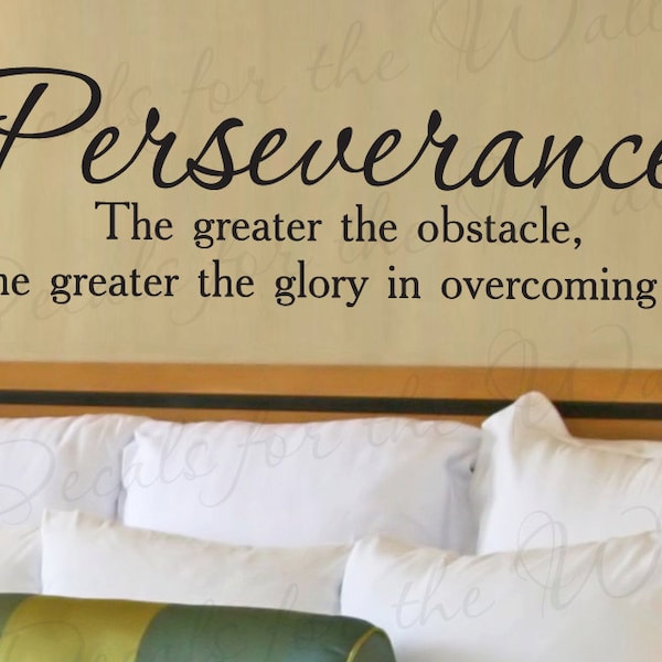 Perseverance Motivational Wall Art - Etsy