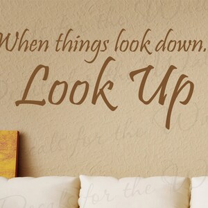 Wenn Dinge sich inspirierende Motivations selbstklebendes Vinyl Schriftzug Dekoration Zitat große Wand Aufkleber Spruch Aufkleber Art Decor J34 herabsehen