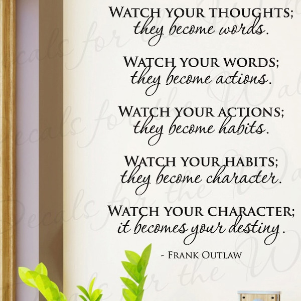 Watch Your Thoughts Etsy