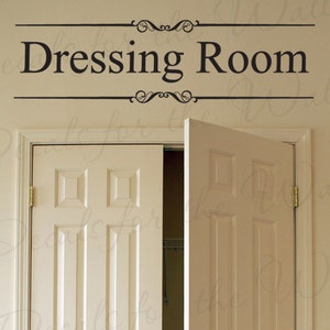 Dressing Room Closet Clothes Women Fashion Kid Room Girl Adhesive Vinyl Wall Decal Lettering Letters Decor Quote Sticker Decoration O13