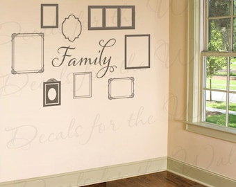 Marco Mural pared calcomanía vinilo gráfico Letras palabras cita amor casa familia etiqueta arte Decor Decoración gran signo G57