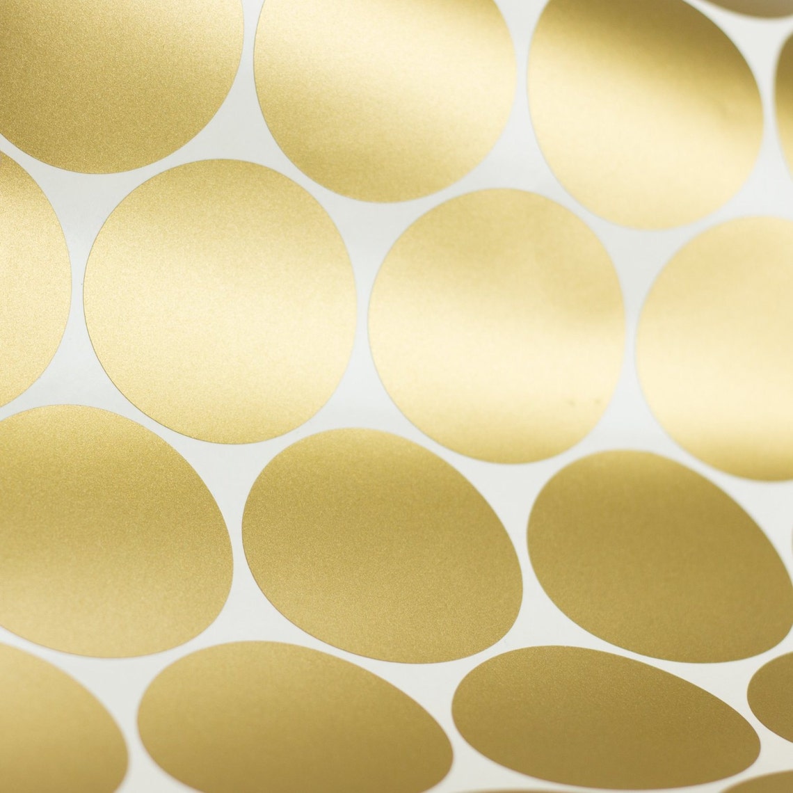 Gold Wall Decal Dots 200 Decals 2'' Inch Vinyl Etsy