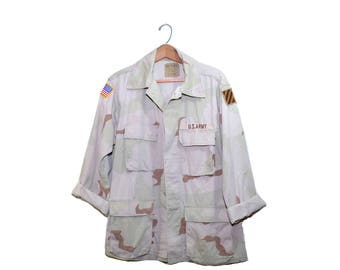Vintage Camo Shirt Desert Camo Shirt Army Desert Camo Shirt Military Camo Shirt Desert Storm Camo