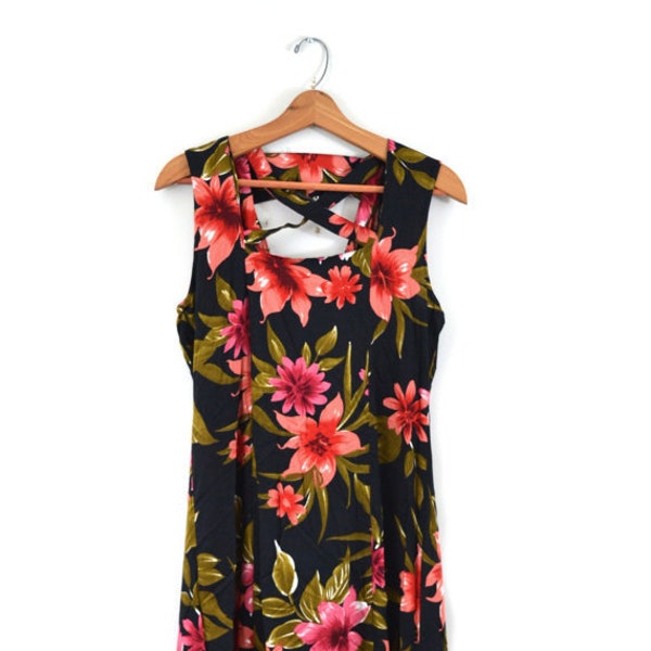 Tropical Print Dress - Etsy