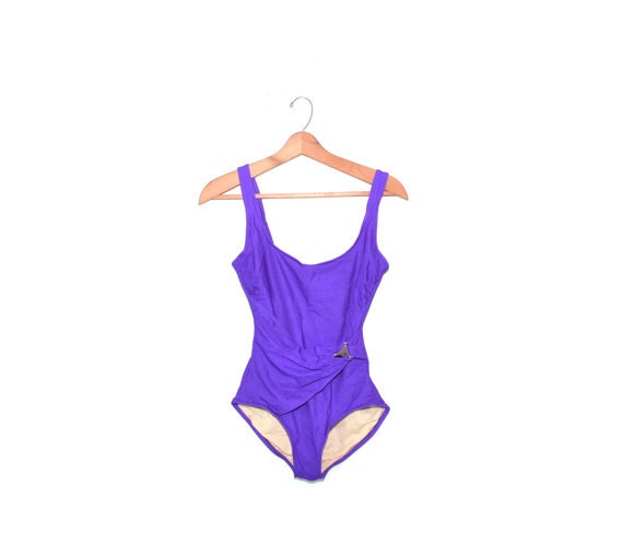 Purple Swimsuit Purple Bathing Suit One Piece Swi… - image 1