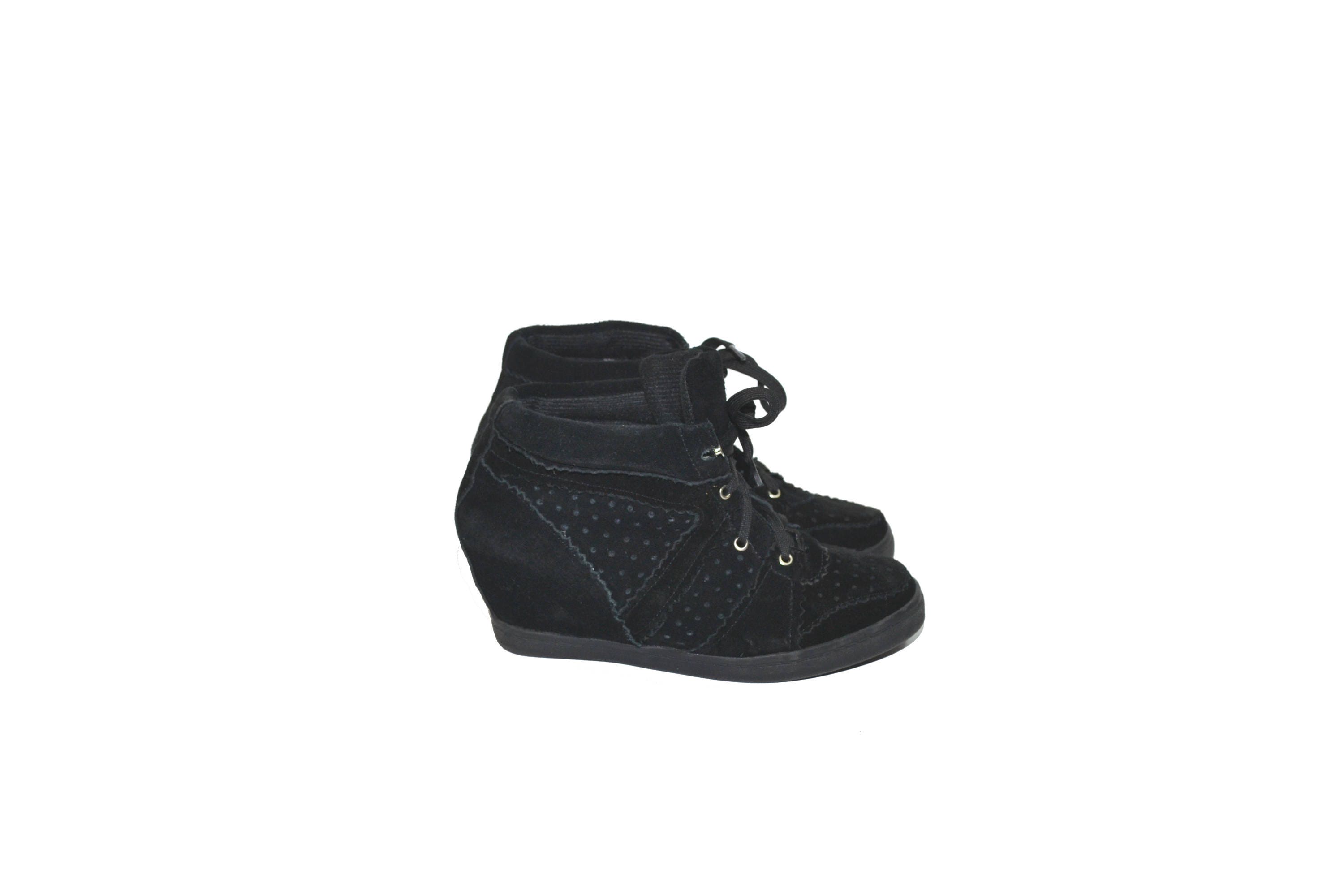 suede wedge shoes