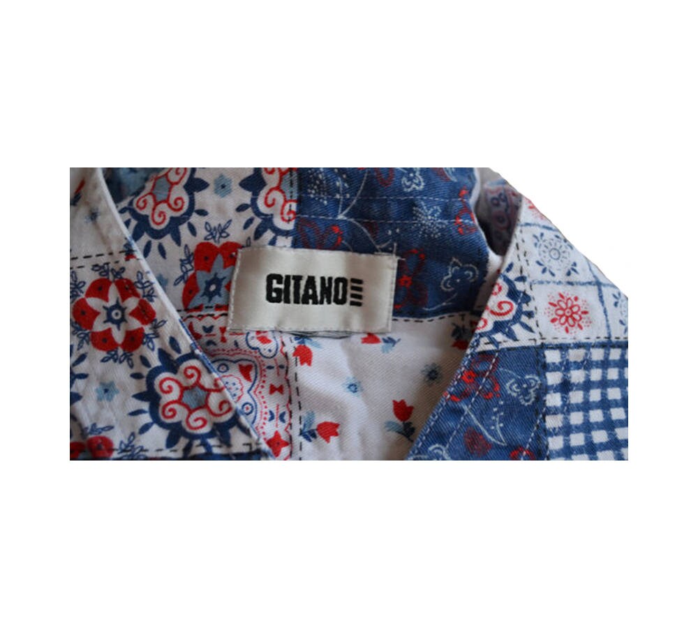 トップス TENBOX Patchwork Thai bandana shirt 2 TENBOX Bandana Patchwork Shirt L Large