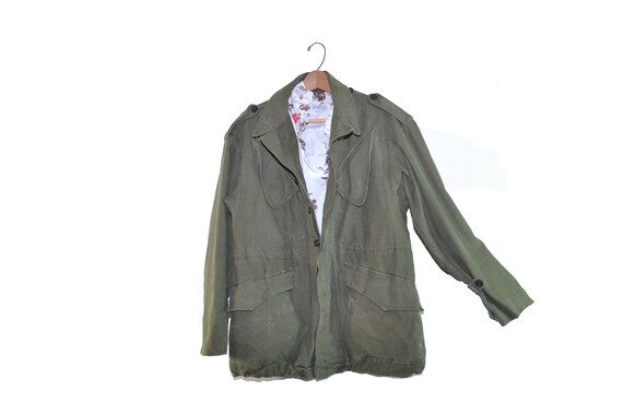 Vintage Army Jacket Green Army Field Jacket Army C