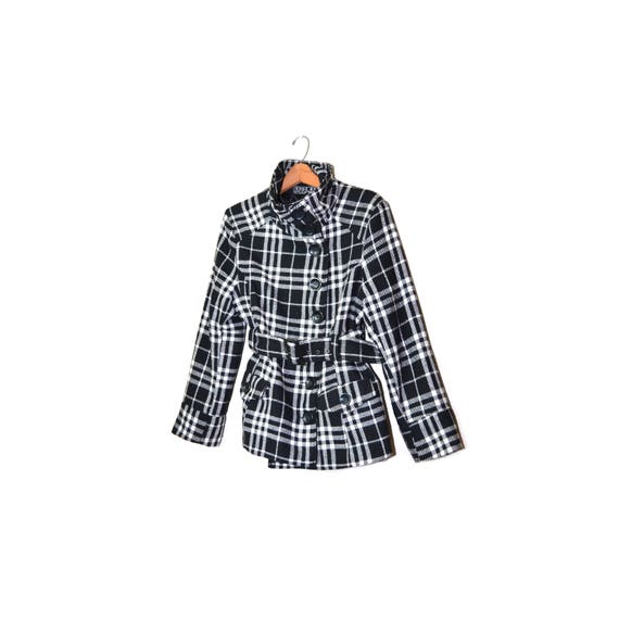 Vintage Rockabilly Plaid Jacket Plaid Ska Coat Bl… - image 4