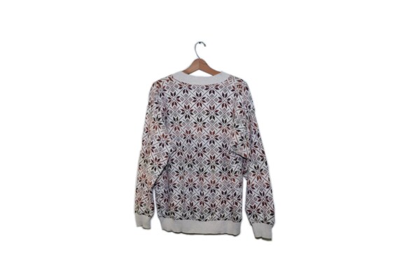 Vintage Ugly Brown Snowflake Christmas Sweater Ug… - image 6