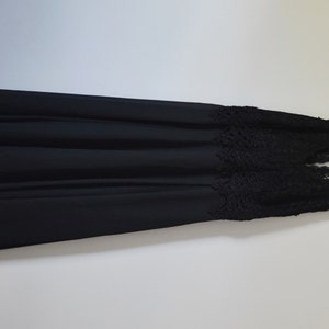 Vintage Black Cocktail Dress Evening Gown Prom Dress Long Black Dress Size Small image 3
