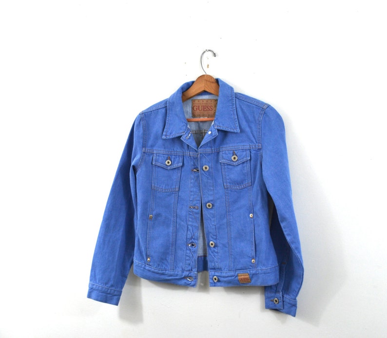 Vintage Denim Jacket Blue Denim Jacket Denim Coat Women's - Etsy