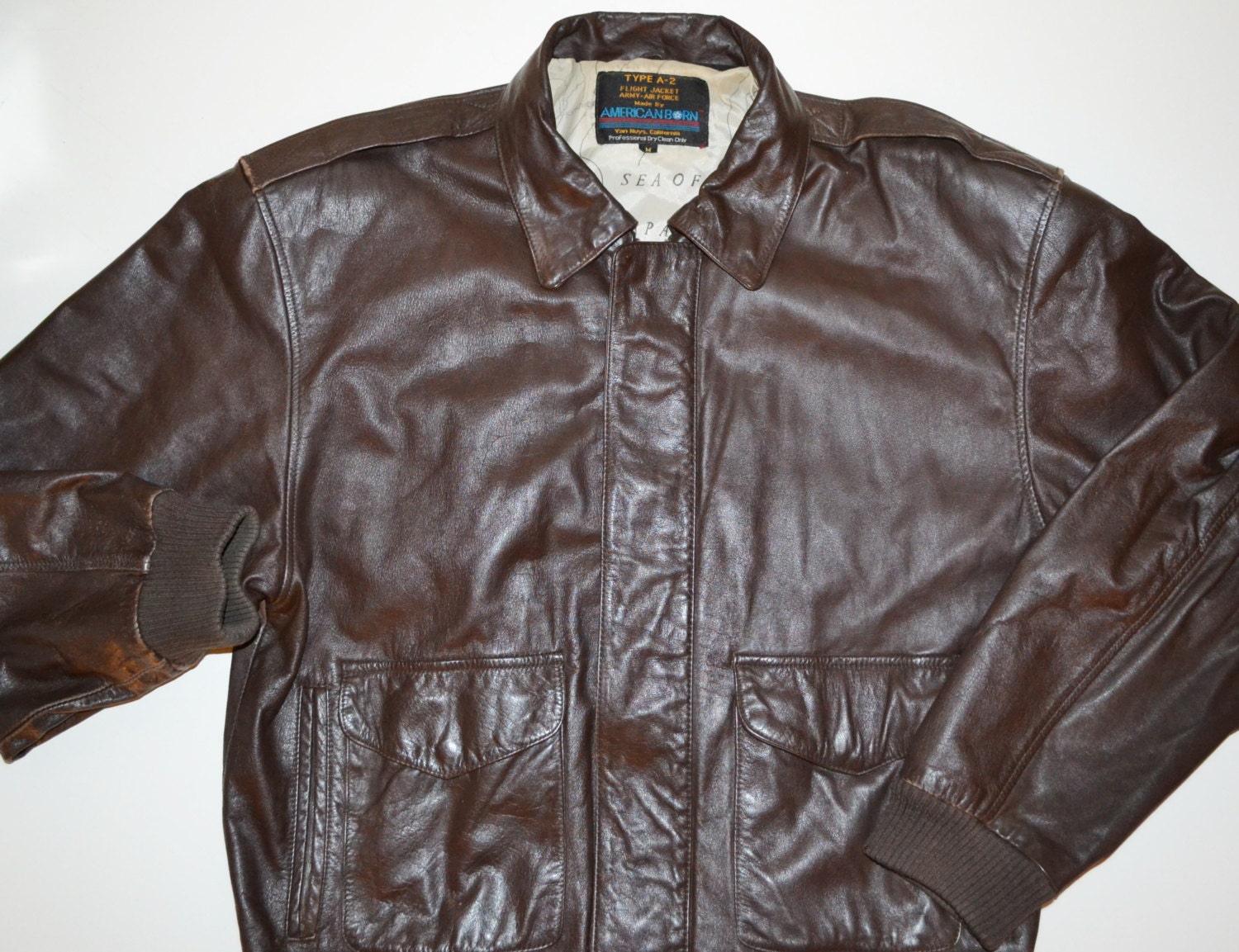 Bomber Jacket Leather Bomber Jacket Brown Bomber Jacket Mens - Etsy