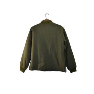 Vintage Army Jacket Green Army Jacket Liner Wool Army Liner Vietnam Era Army Shirt Wool Liner Woman's Army Jacket Liner image 6