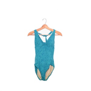 Swimsuit Bathing Suit One Piece Swimsuit 90s Swimsuit Swimming Costume Turquoise Bathing Suit