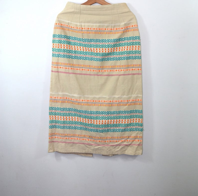 Vintage Skirt Southwestern Skirt Pencil Skirt Boho Skirt Hippy - Etsy