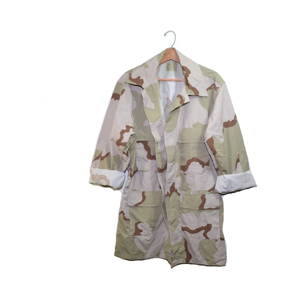 Vintage Camo Jacket Desert Camo Shirt Army Desert Camo Shirt Military Camo Jacket Desert Storm Camo