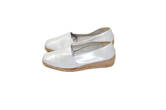 white espadrille shoes