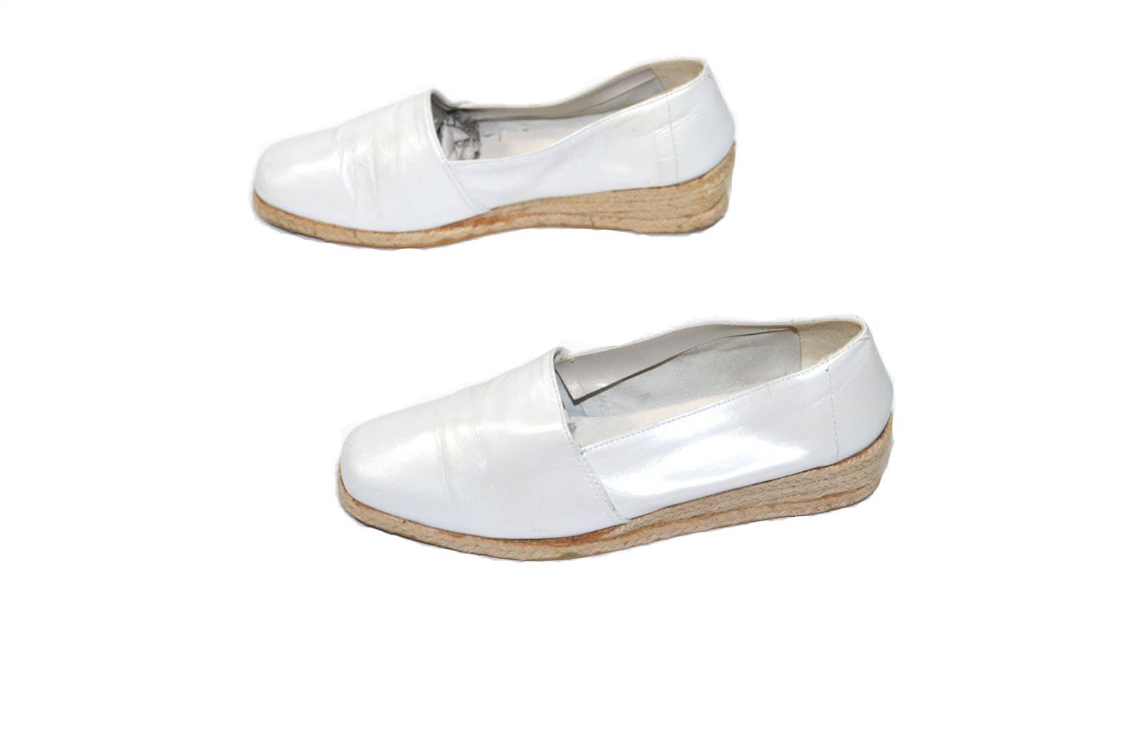 Vintage Espadrilles Shoes White Espadrille Shoes Espadrilles Etsy